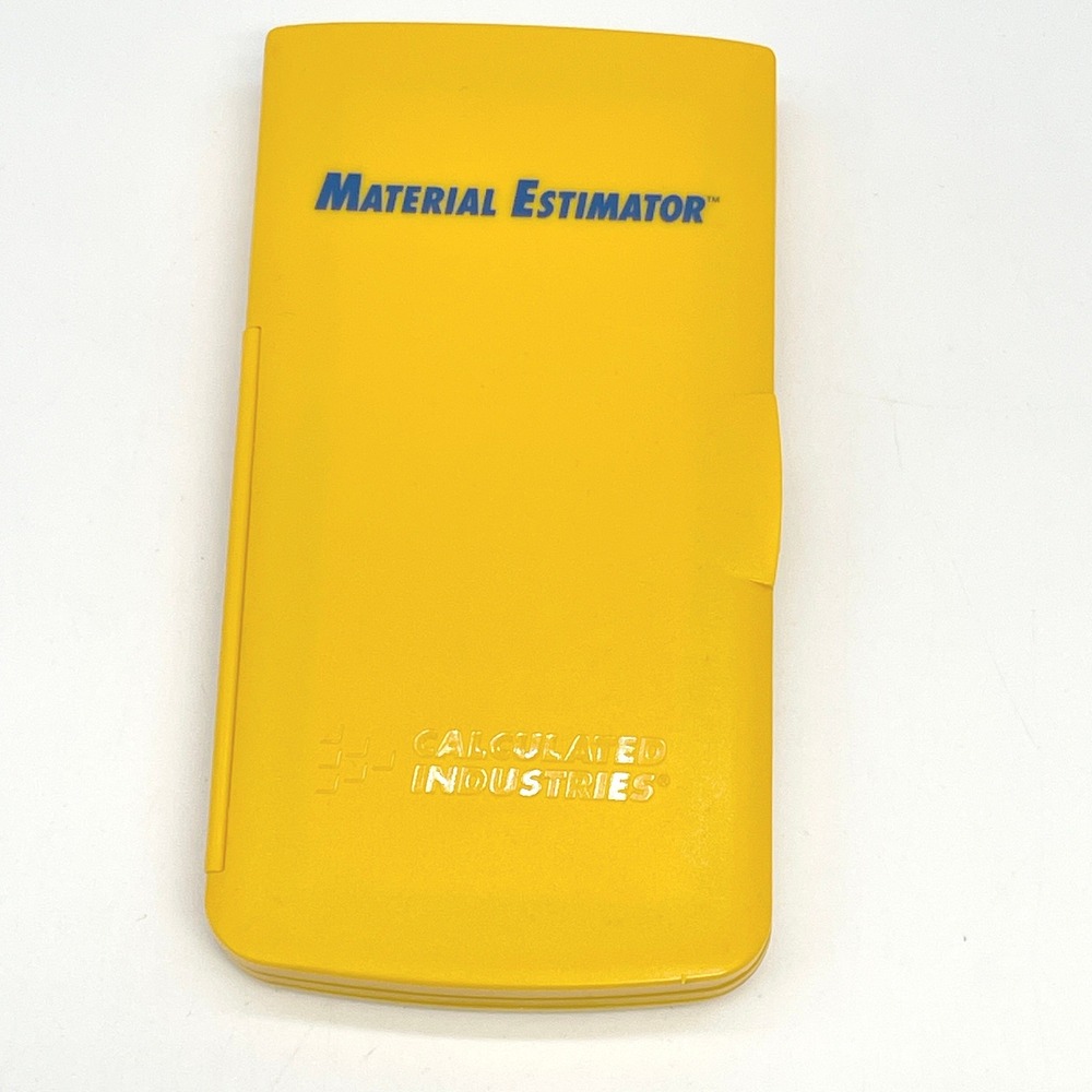 Calculated Industries Material Estimator Calculator Model 4019 Yellow Contractor - Picture 12 of 12